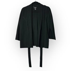Alfani Petite Black Tie Up Blazer Sweater P/L